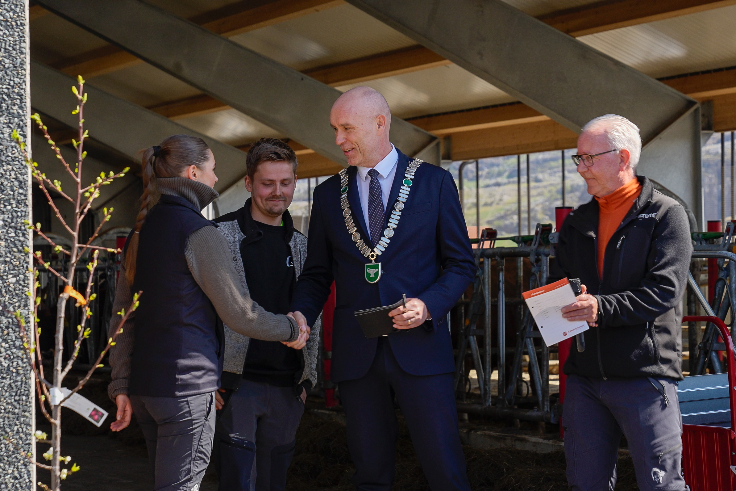 Flott åpning med tale og gratulasjoner fra ordføreren i Sandnes, Kenny Retore.